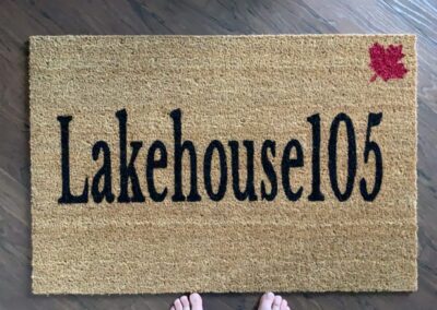 Lakehouse 105 welcome mat